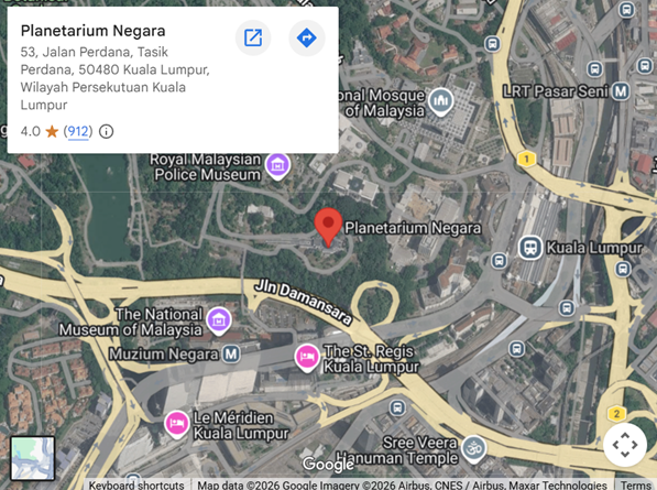 National Planetarium Location